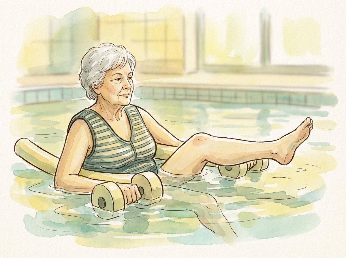 Formal Aquatic Physical Therapy - exercise demonstration for arthritis