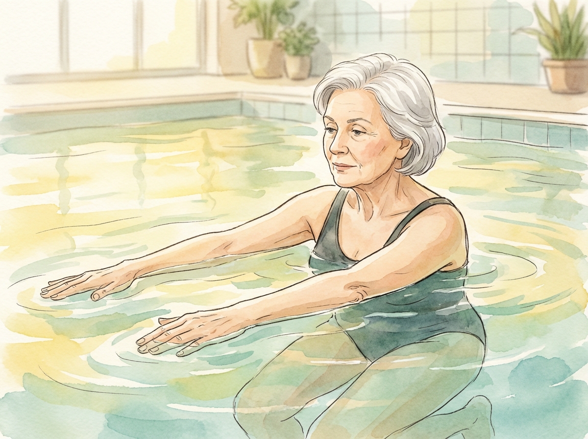 Buoyancy Reduces Joint Stress - exercise demonstration for arthritis