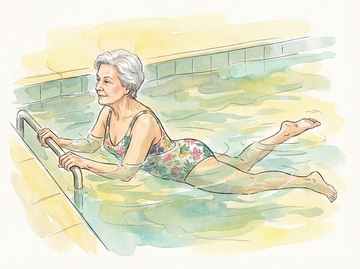 Flutter Kicks - exercise demonstration for arthritis