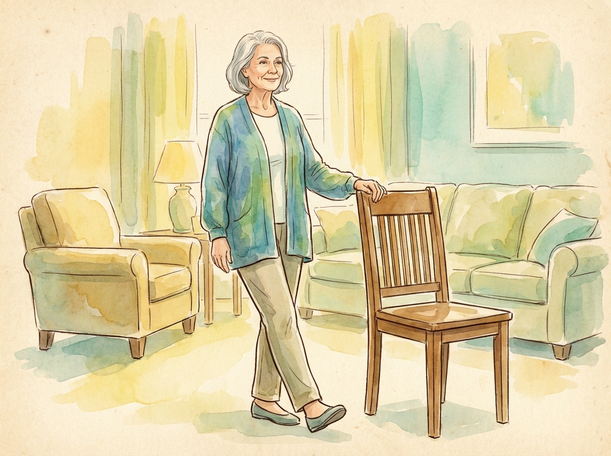 Heel-to-Toe Stand - exercise demonstration for arthritis