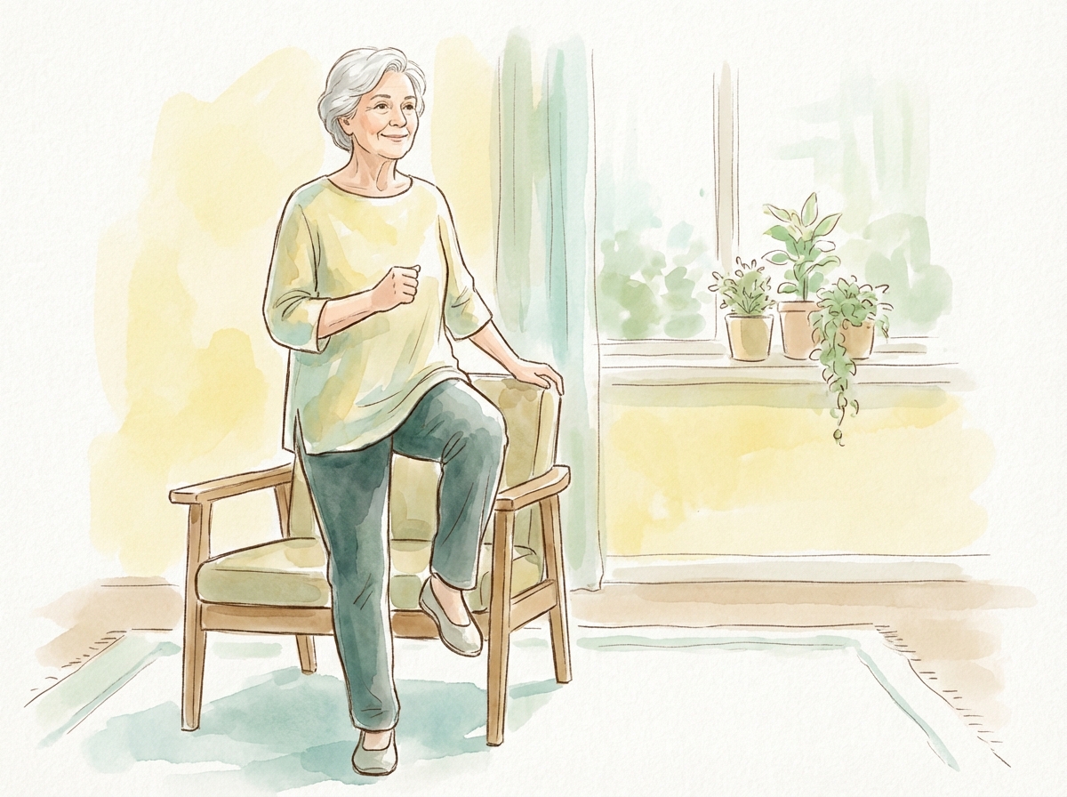 Marching in Place - exercise demonstration for arthritis