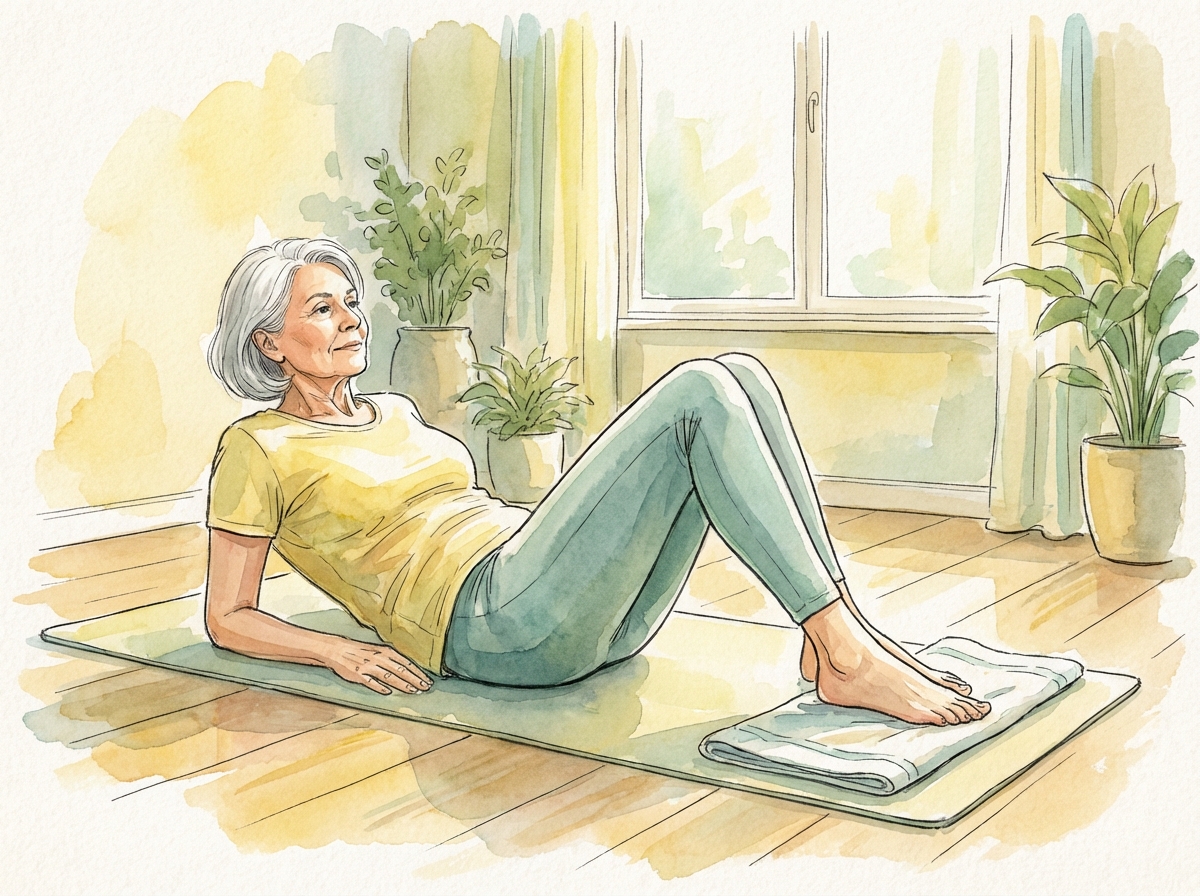 Heel Slides - exercise demonstration for arthritis