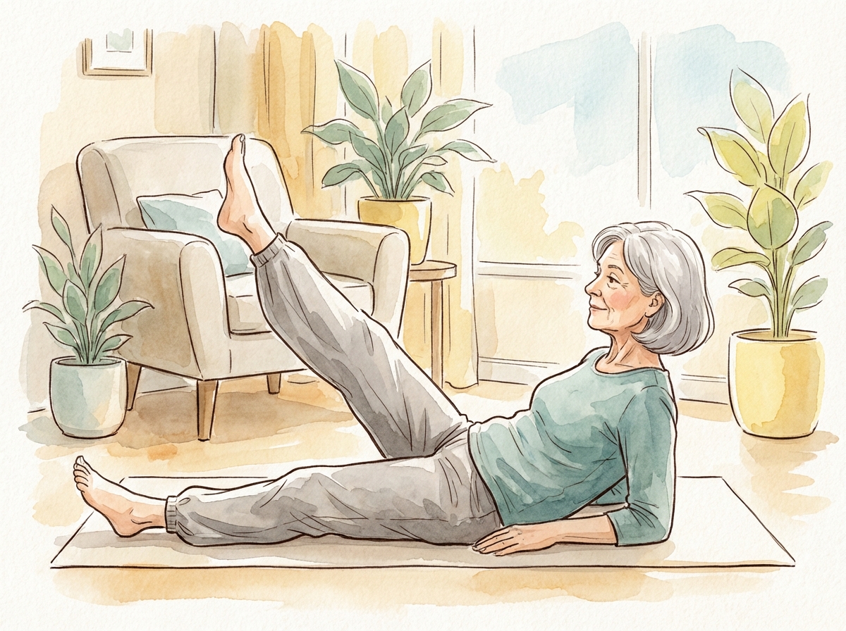 Straight Leg Raises - exercise demonstration for arthritis
