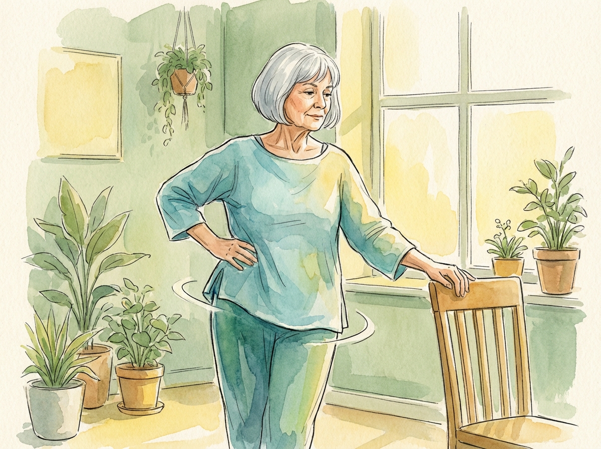 1. Hip Circles - exercise demonstration for arthritis