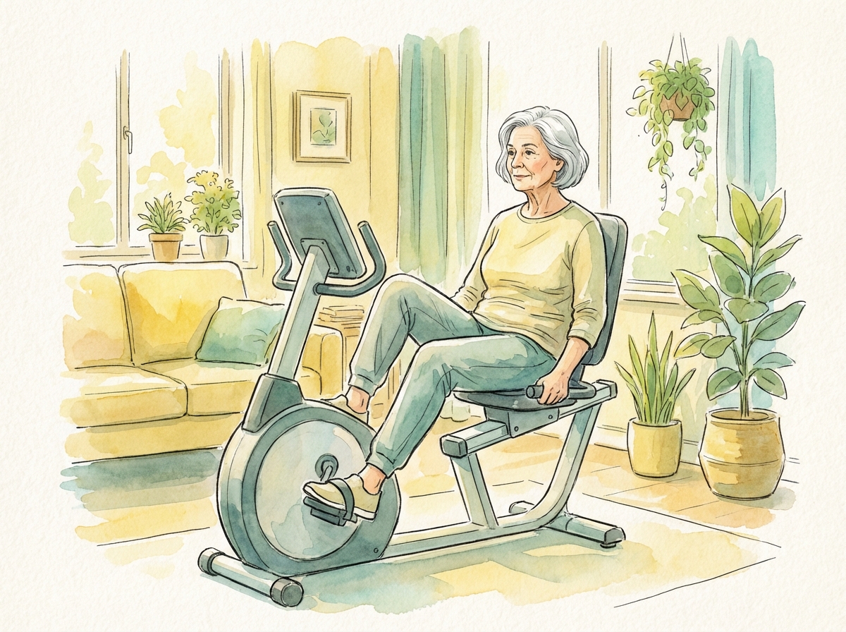 10. Stationary Cycling or Recumbent Bike - exercise demonstration for arthritis