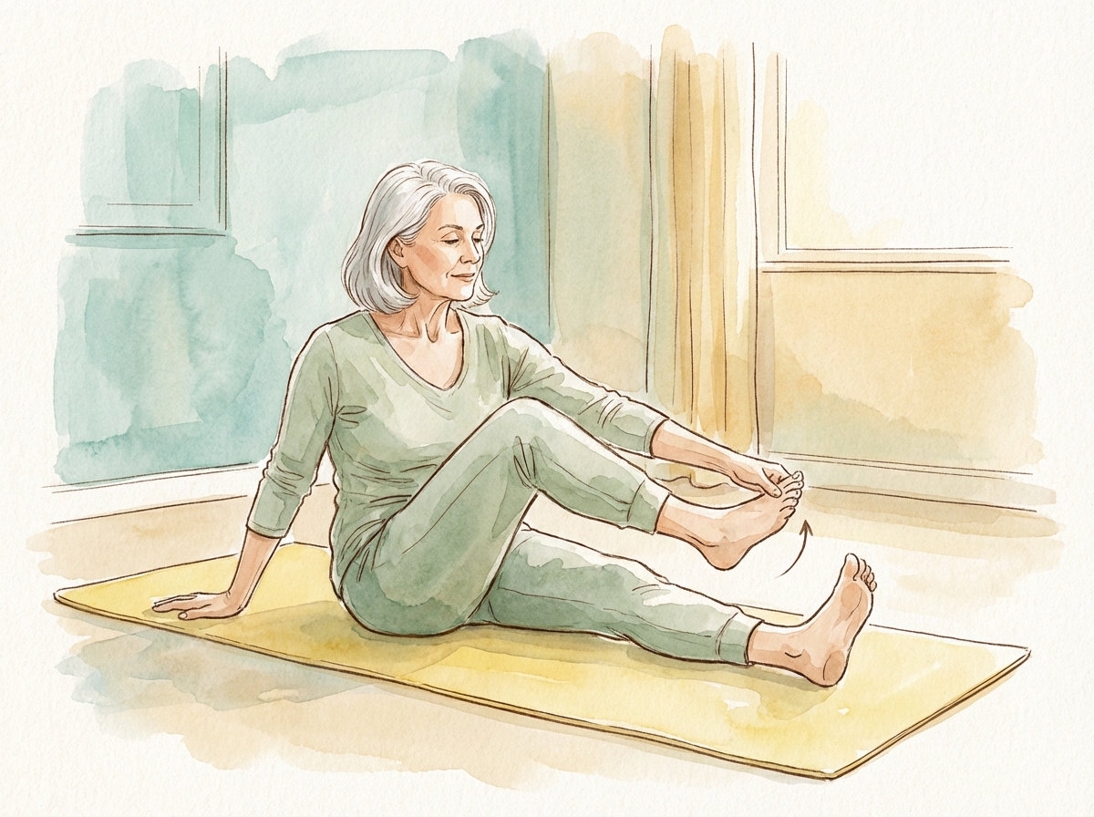 Ankle Pumps and Circles - exercise demonstration for arthritis