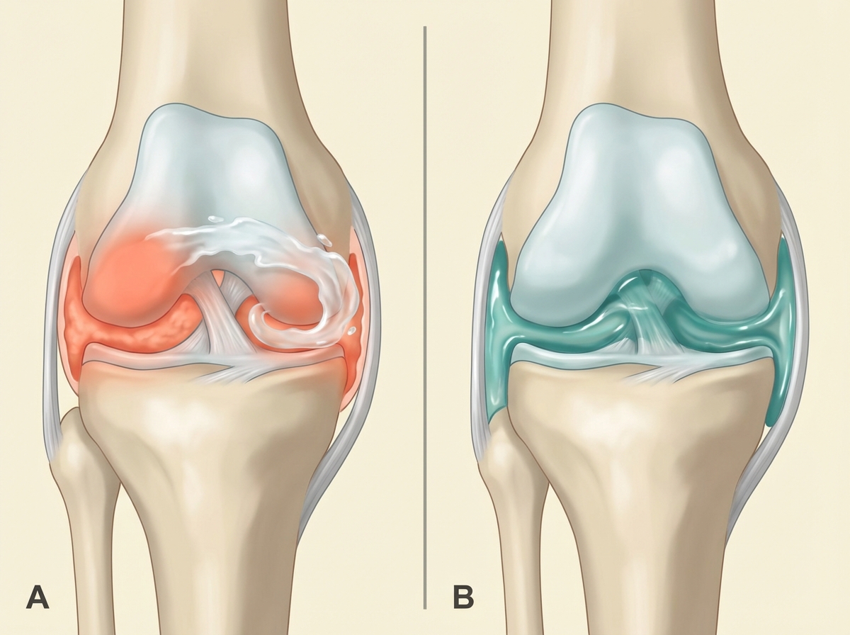 Mechanism comparison for cortisone vs gel injections