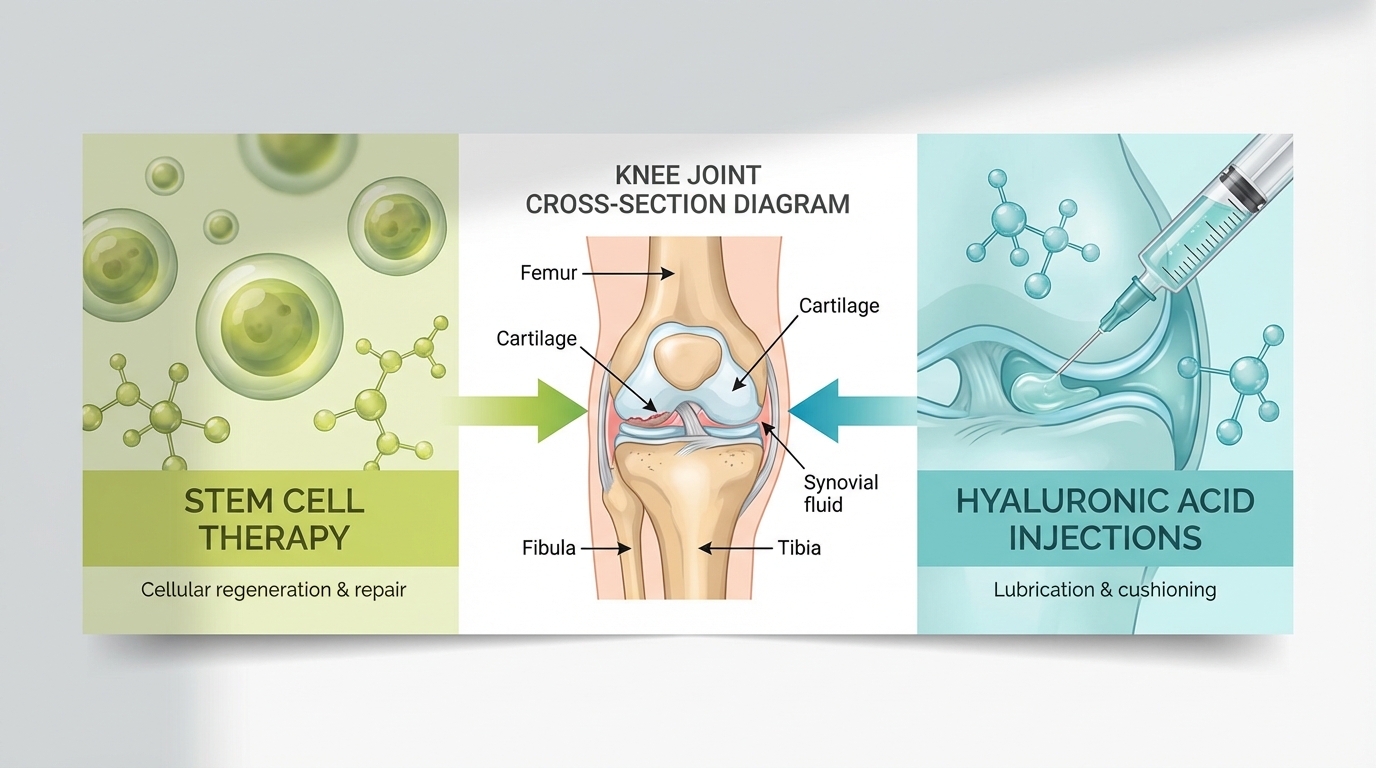 Steam Cell Injection Whitining Stem Cell Therapy vs. HA Injections: Experimental vs. Proven | JPA