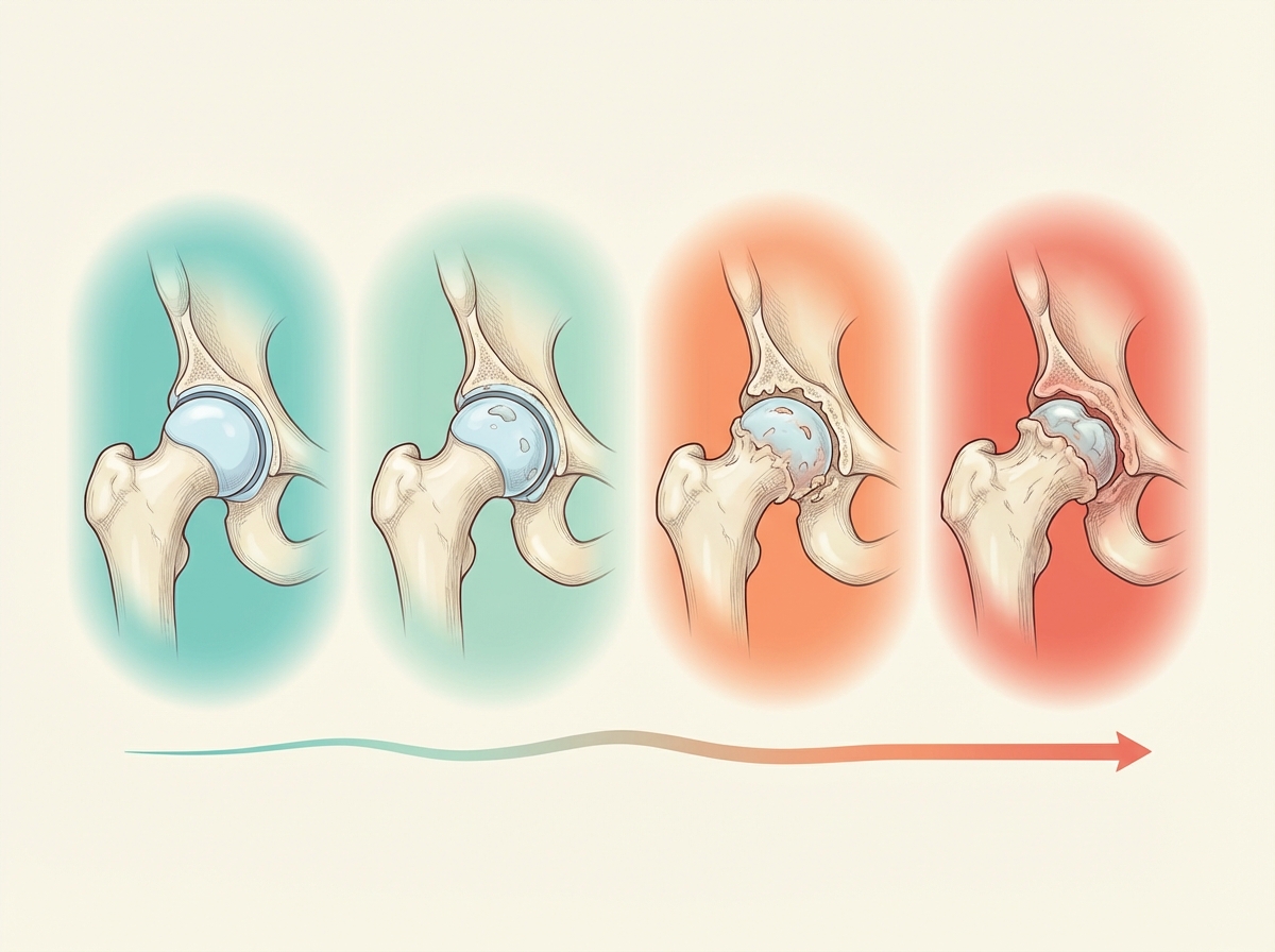 OA stage progression for hip arthritis